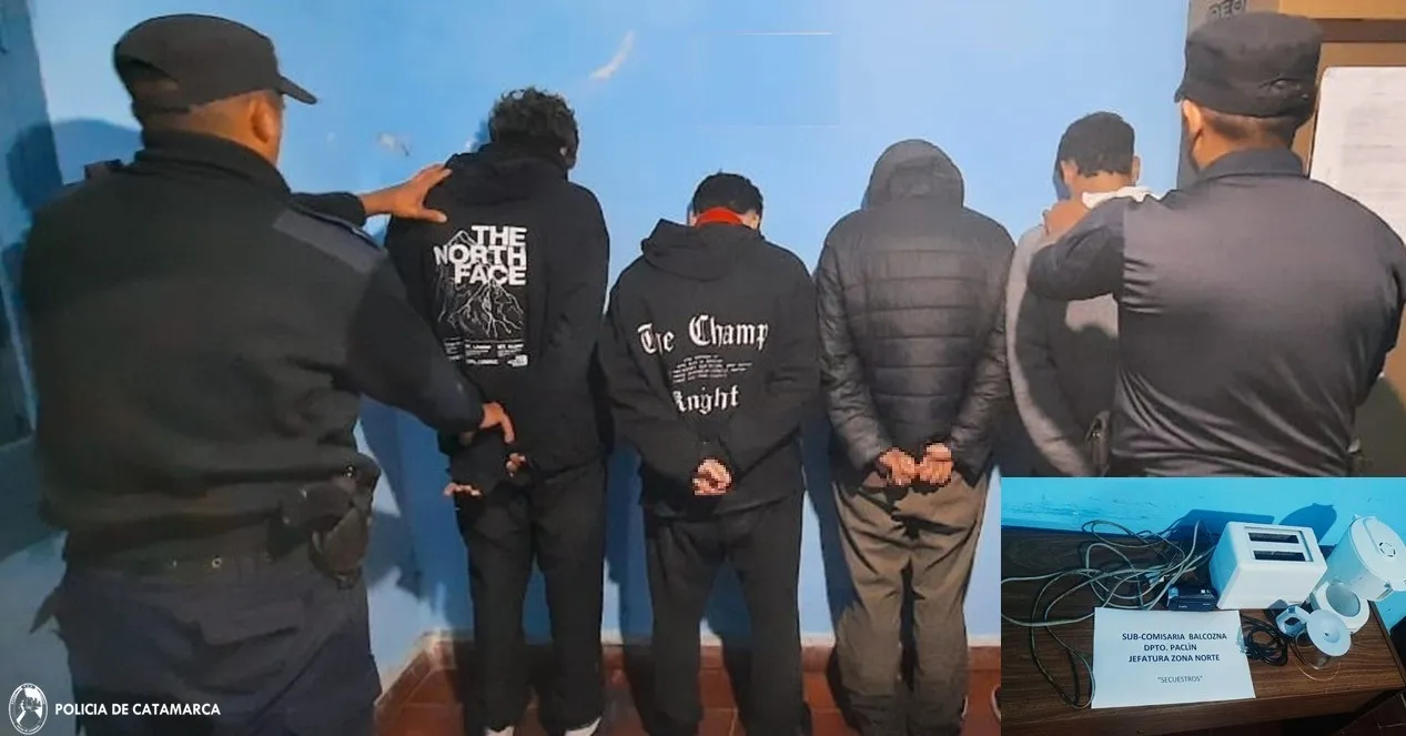 Aprehenden a cuatro personas y secuestran elementos de dudosa procedencia en Paclín