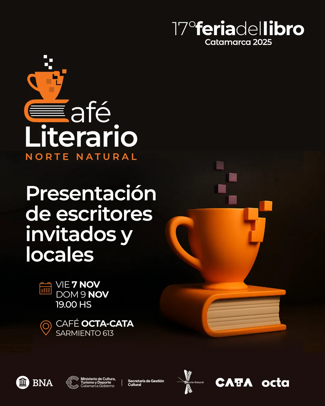 flyer FdL25 - Cafe Literario - Presentacion