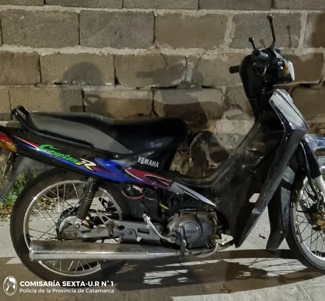 Comisaría Sexta - Moto recuperada