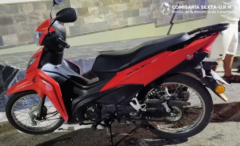 Moto recuperada Cria. Sexta