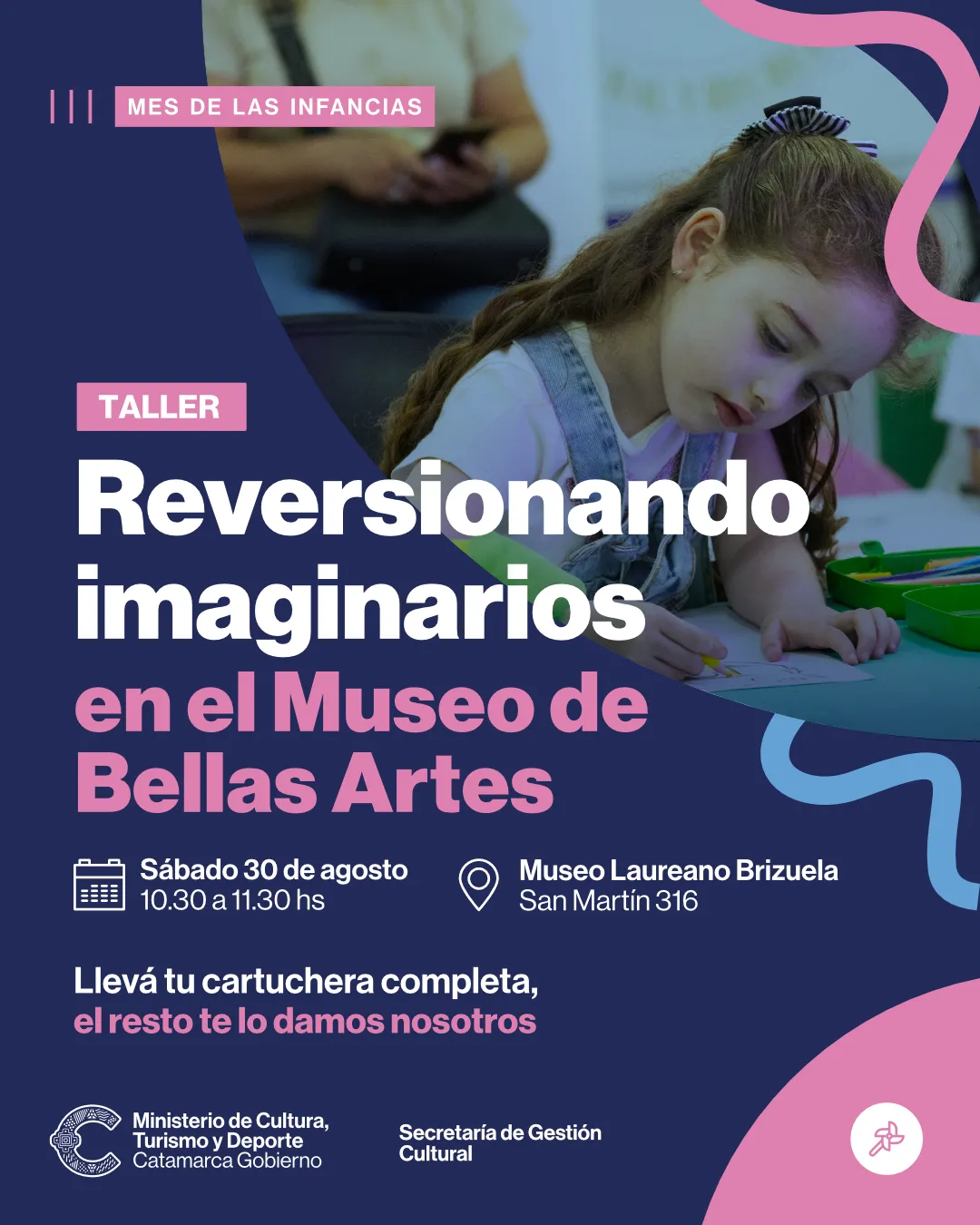 flyer Mes Infancias - Taller Reversionando imaginarios