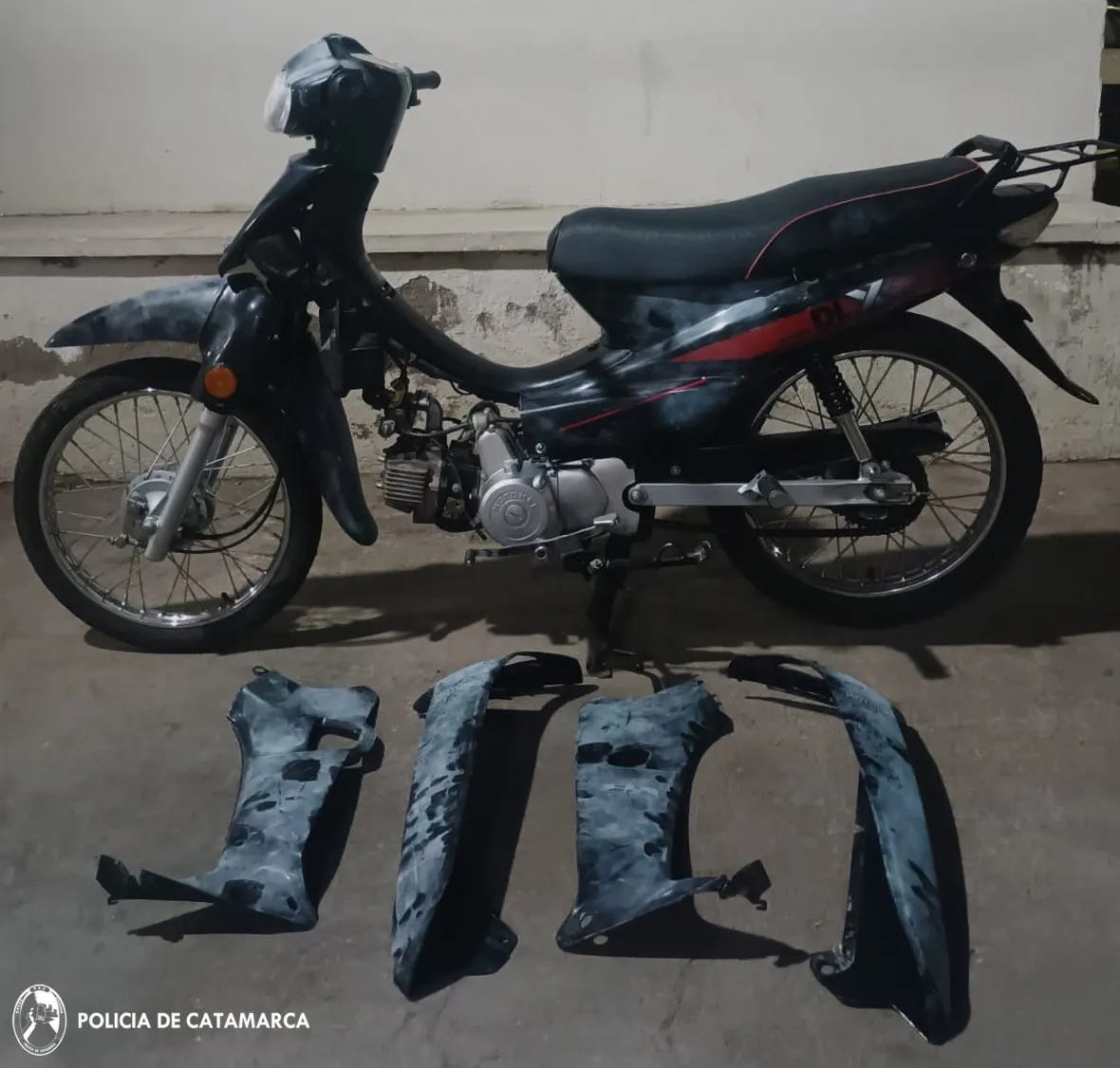 Motocicleta recuperada