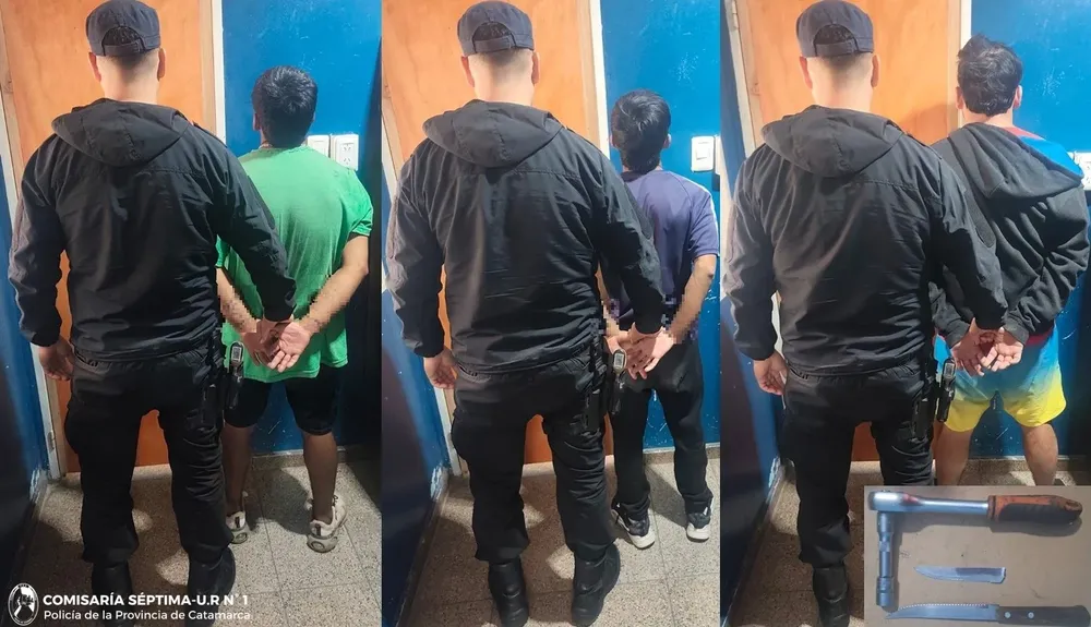 TRES APREHENDIDOS CRIA SEPTIMA